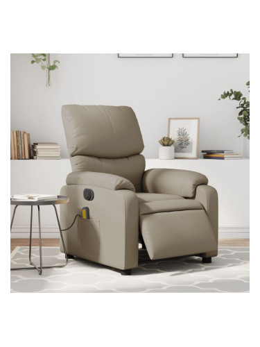 Sonata H Електрически масажен реклайнер стол, капучино, изкуствена кожа