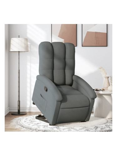 Sonata H Изправящ реклайнер стол, тъмносив, текстил