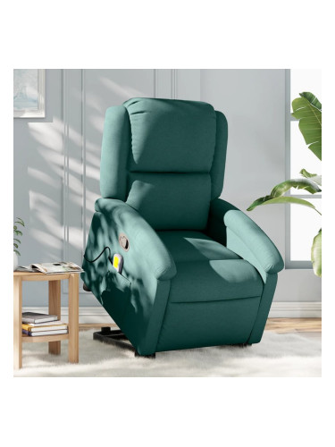 Sonata H Изправящ масажен наклоняем стол, тъмнозелен, текстил