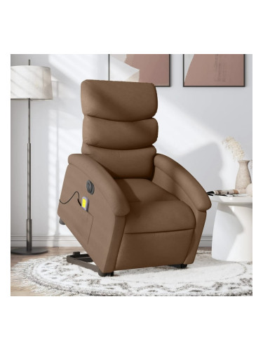 Sonata H Електрически изправящ масажен реклайнер стол кафяв текстил