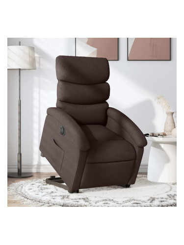 Sonata H Електрически изправящ реклайнер стол, тъмнокафяв, текстил