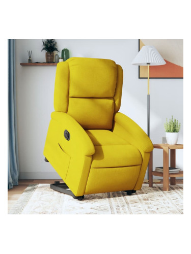 Sonata H Електрически изправящ реклайнер стол, жълт, кадифе