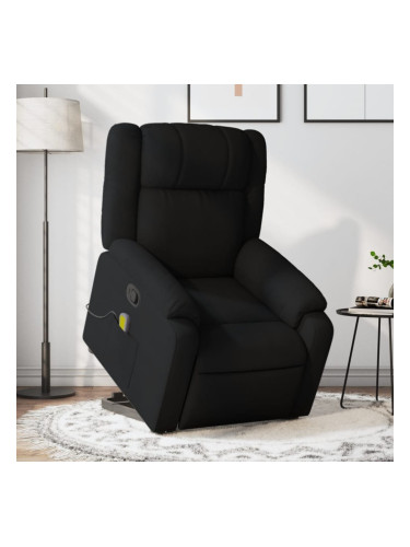 Sonata H Масажен изправящ стол реклайнер, черен, текстил