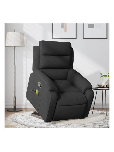 Sonata H Масажен изправящ стол реклайнер, черен, текстил