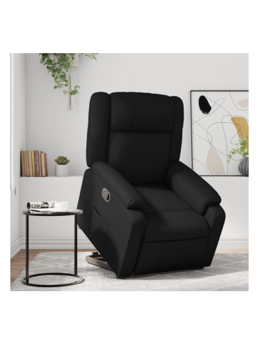 Sonata H Изправящ реклайнер стол, черен, изкуствена кожа