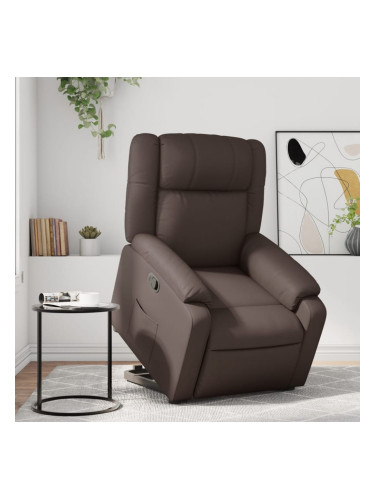 Sonata H Изправящ реклайнер стол, кафяв, изкуствена кожа