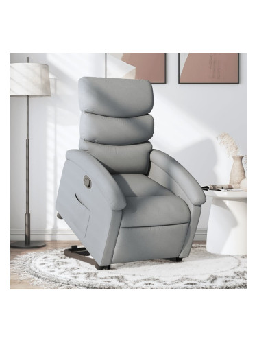 Sonata H Изправящ реклайнер стол, светлосив, текстил