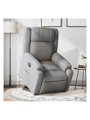 Sonata H Изправящ реклайнер стол, светлосив, текстил