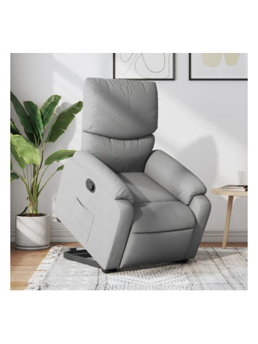 Sonata H Изправящ реклайнер стол, светлосив, текстил