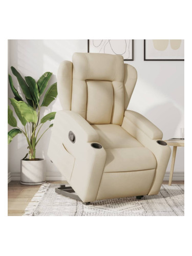 Sonata H Изправящ реклайнер стол, кремав, текстил