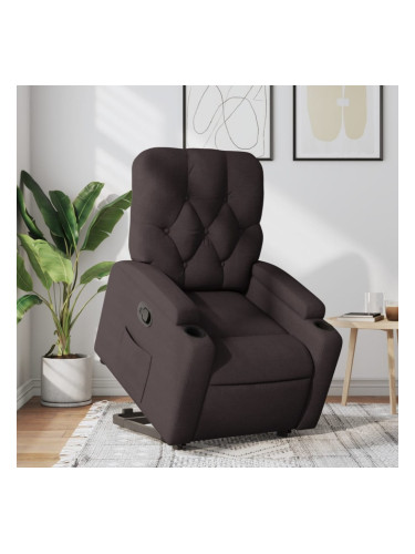 Sonata H Изправящ реклайнер стол, тъмнокафяв, текстил