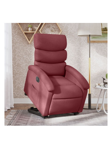 Sonata H Електрически изправящ реклайнер стол, виненочервен, текстил