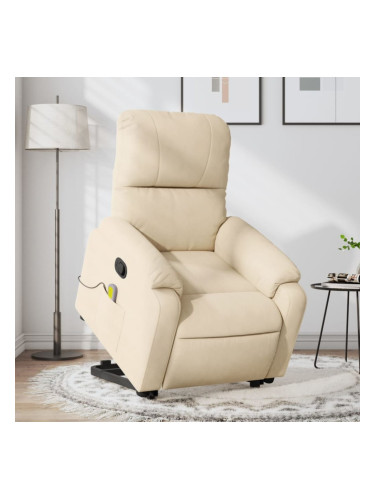 Sonata H Изправящ масажен наклоняем стол, кремав, микрофибърен текстил