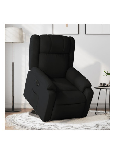 Sonata H Електрически изправящ реклайнер стол, черен, текстил