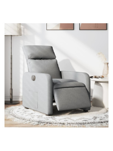 Sonata H Електрически наклоняем стол, светлосив, текстил