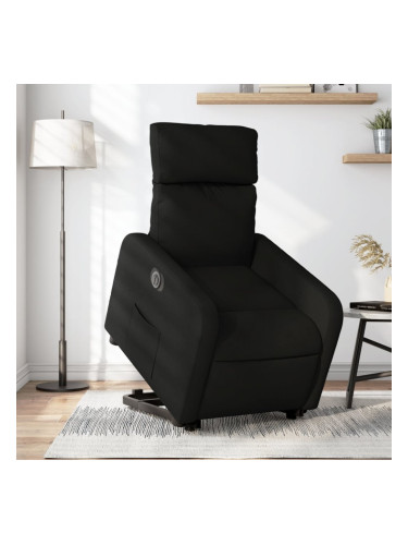 Sonata H Електрически изправящ реклайнер стол, черен, текстил