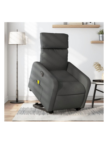 Sonata H Електрически изправящ масажен реклайнер стол тъмносив текстил