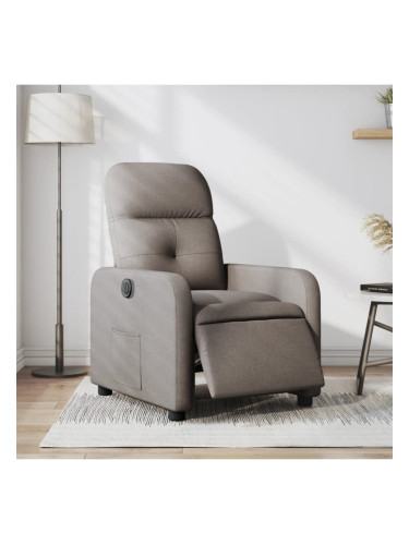 Sonata H Електрически реклайнер стол, таупе, текстил