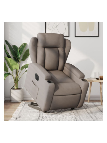 Sonata H Електрически изправящ реклайнер стол, таупе, текстил