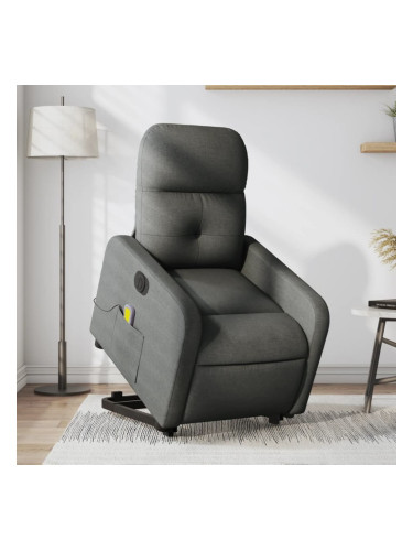 Sonata H Електрически изправящ масажен реклайнер стол тъмносив текстил