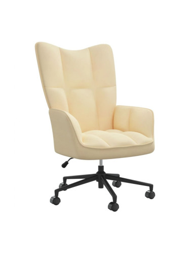 Sonata H Релакс стол, кремавобял, кадифе