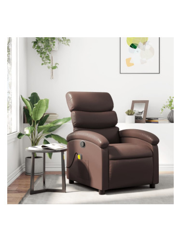 Sonata H Масажен наклоняем стол, кафяв, изкуствена кожа