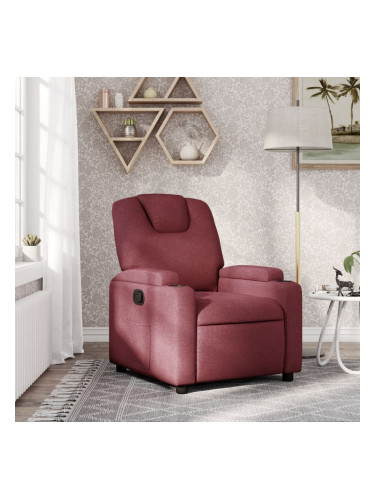 Sonata H Стол реклайнер, виненочервен, текстил