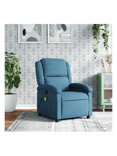 Sonata H Масажен наклоняем стол, син, кадифе