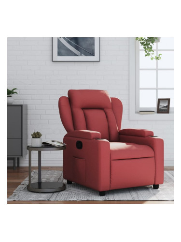 Sonata H Реклайнер стол, виненочервен, изкуствена кожа