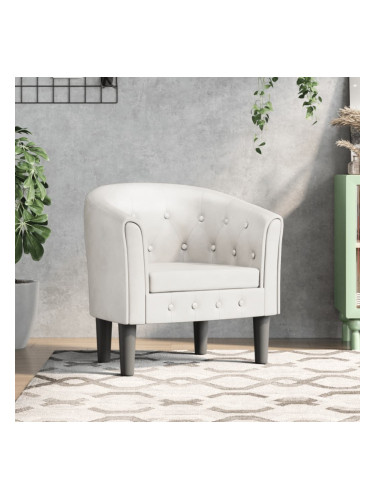 Sonata H Фотьойл, бял, изкуствена кожа