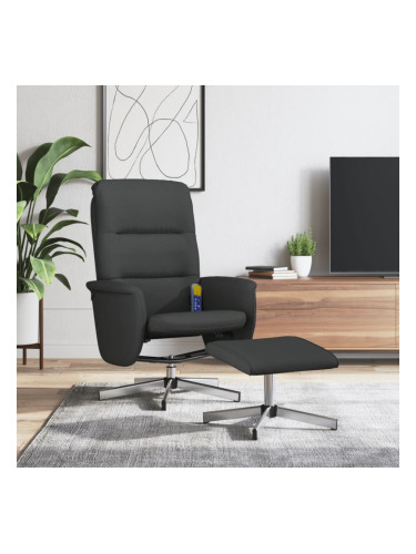 Sonata H Масажен наклоняем стол с табуретка, черен, текстил