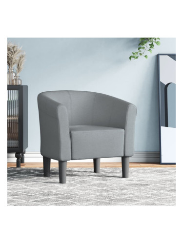 Sonata H Объл фотьойл, светлосив, текстил