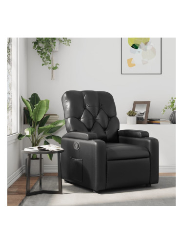 Sonata H Реклайнер, черен, изкуствена кожа
