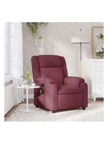 Sonata H Масажен наклоняем стол, виненочервен, текстил