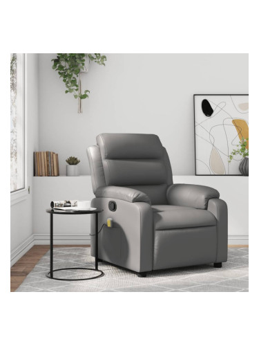 Sonata H Масажен наклоняем стол, сив, изкуствена кожа