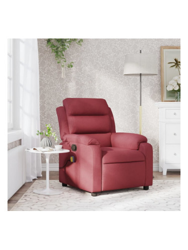 Sonata H Масажен наклоняем стол, виненочервен, текстил