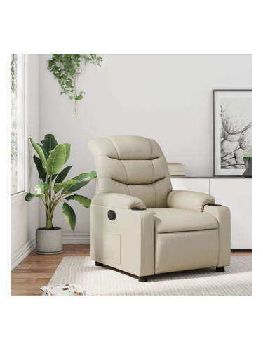 Sonata H Реклайнер, кремав, изкуствена кожа