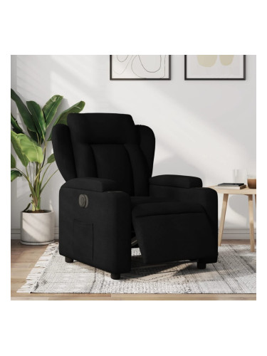 Sonata H Електрически стол реклайнер, черен, текстил