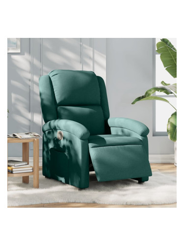 Sonata H Електрически реклайнер стол, тъмнозелен, текстил