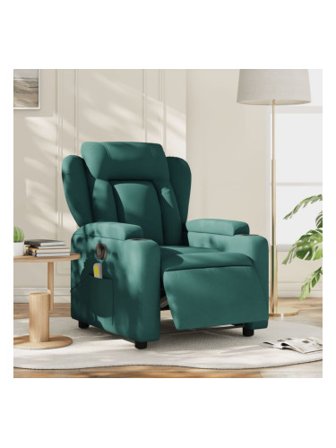 Sonata H Електрически масажен наклоняем стол, тъмнозелен, текстил