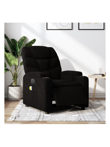 Sonata H Електрически масажен наклоняем стол, черен, текстил