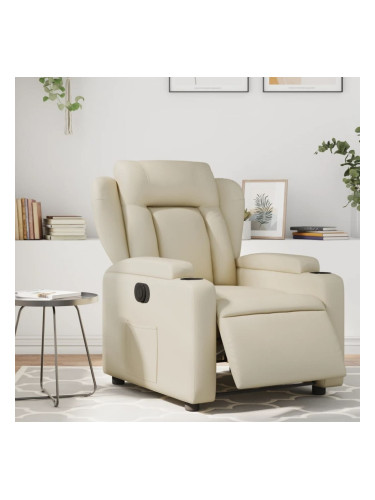 Sonata H Електрически наклоняем стол, кремав, изкуствена кожа