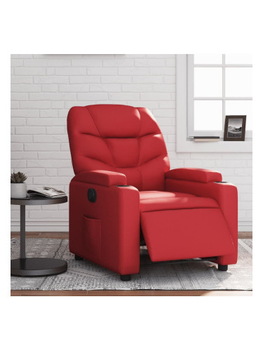 Sonata H Електрически стол реклайнер, червен, изкуствена кожа