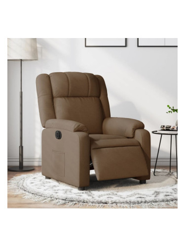 Sonata H Електрически наклоняем стол, кафяв, текстил