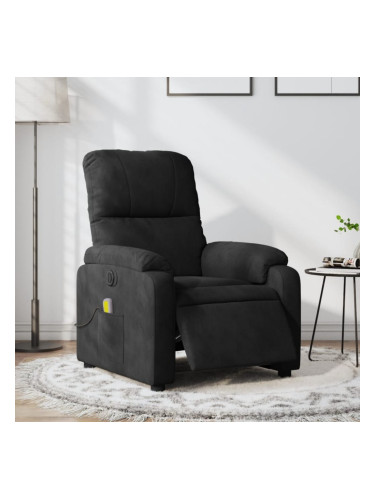 Sonata H Електрически масажен наклоняем стол черен микрофибърен текстил