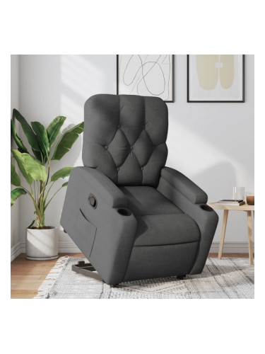 Sonata H Изправящ реклайнер стол, тъмносив, текстил