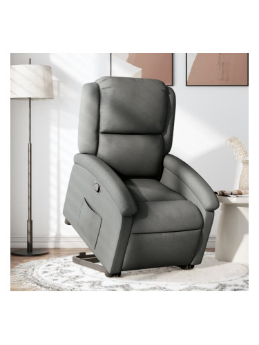 Sonata H Изправящ реклайнер стол, тъмносив, текстил