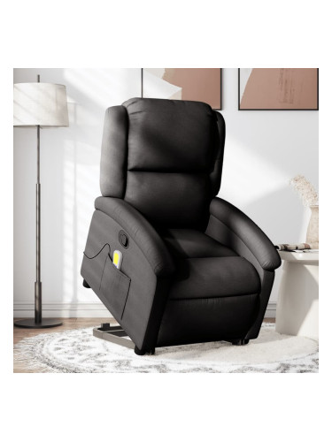 Sonata H Масажен изправящ стол реклайнер, черен, текстил