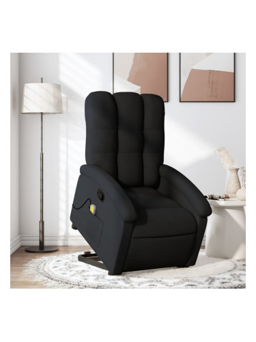 Sonata H Масажен изправящ стол реклайнер, черен, текстил