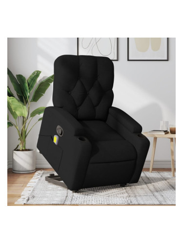 Sonata H Масажен изправящ стол реклайнер, черен, текстил